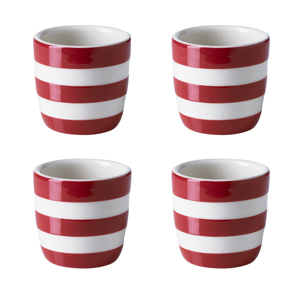 Egg Cup Set, Cornish Red