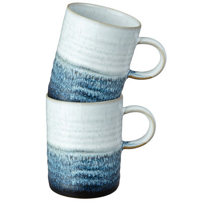 Mug Large Set of 2, Kiln Blue