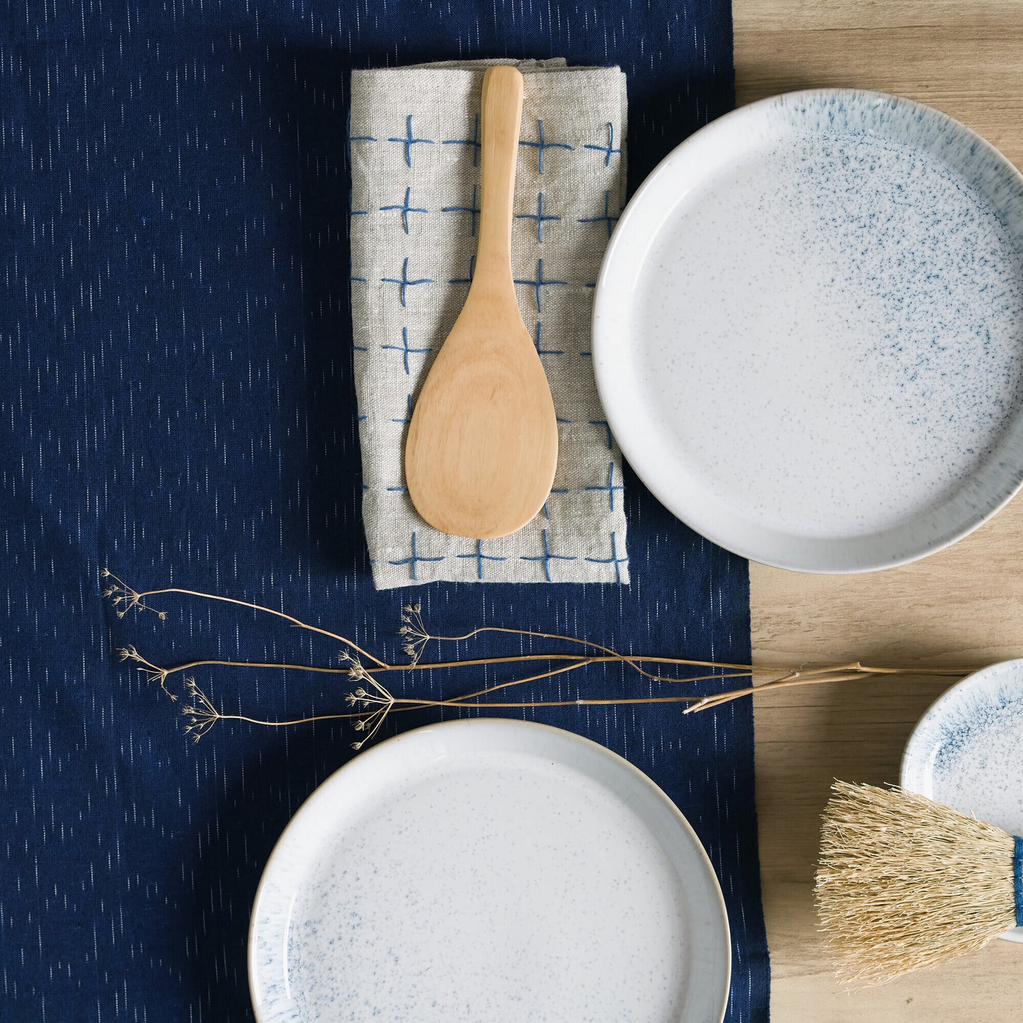 Dinner Set 12 piece, Kiln Blue