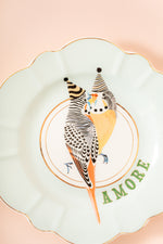 Cake Plate 23cm Parrots Amore