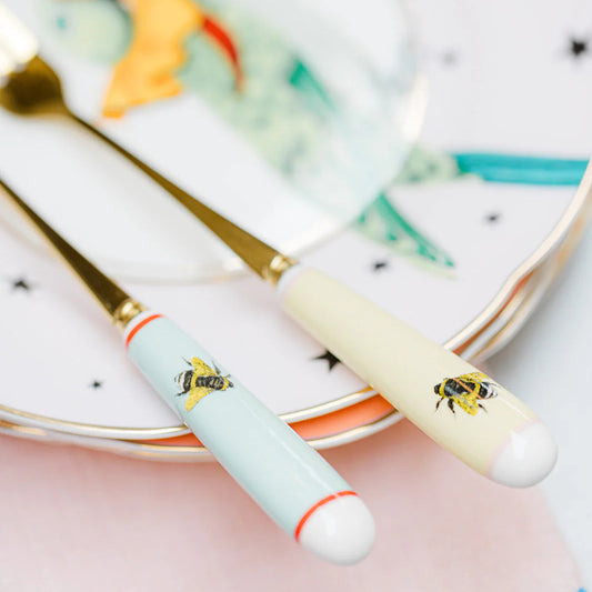 Cake Fork Set, Bees
