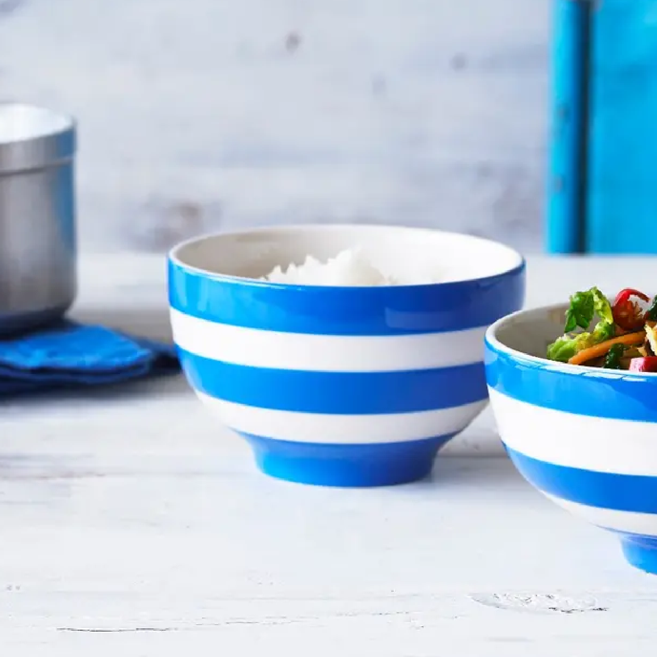 Bowl Rice Set, Cornish Blue