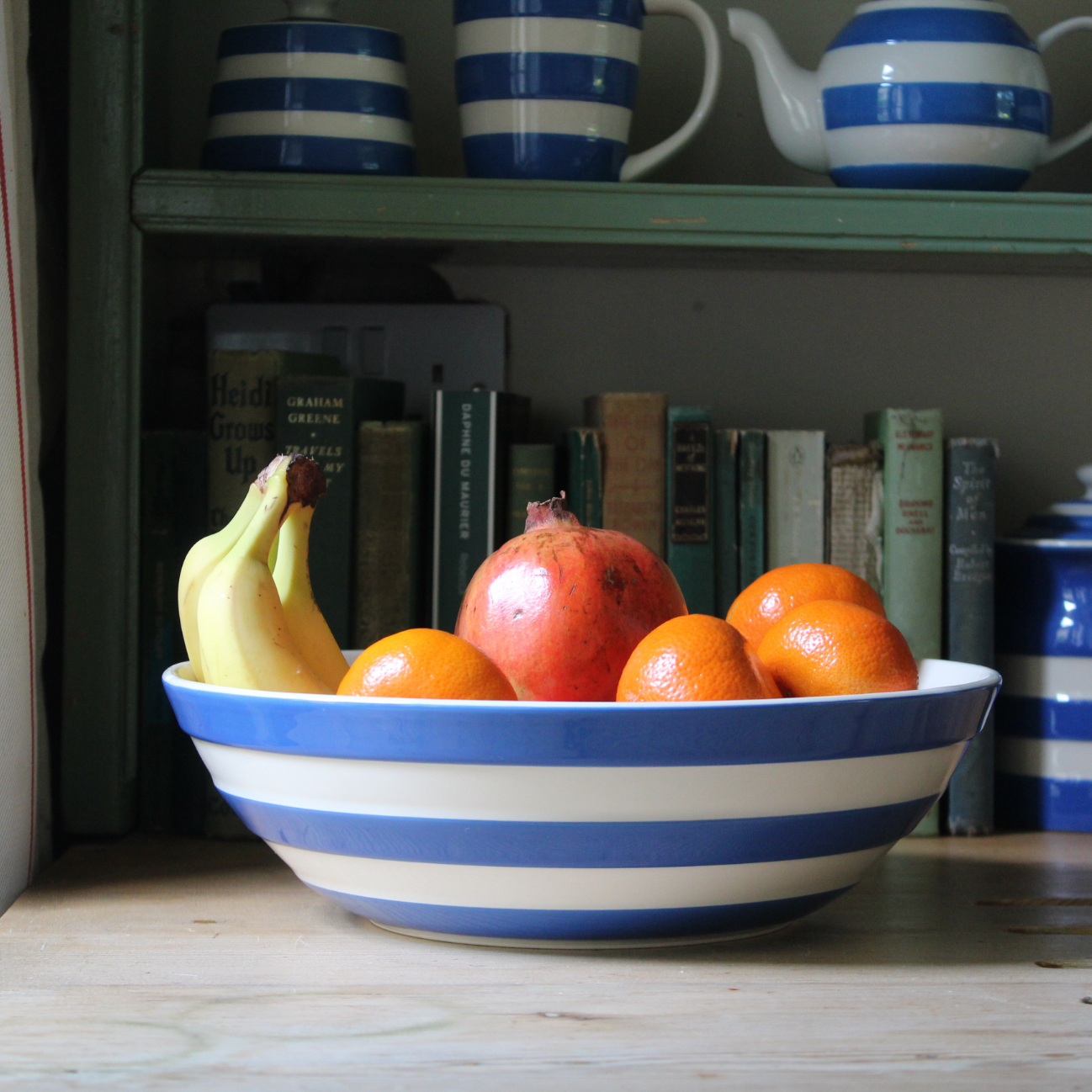 Serving Bowl, Cornish Blue