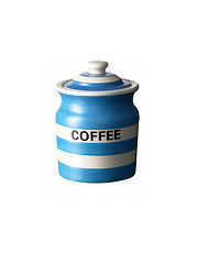 Storage Jar 'Coffee', Cornish Blue