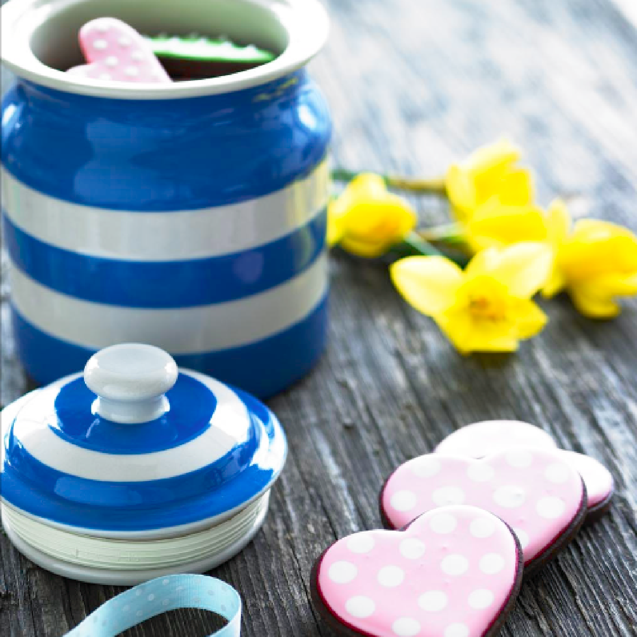 Storage Jar Plain, Cornish Blue