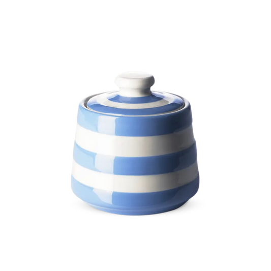 Sugar Bowl Covered, Cornish Blue