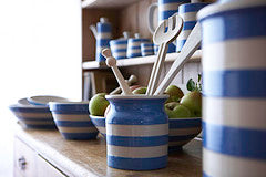 Utensil Jar, Cornish Blue