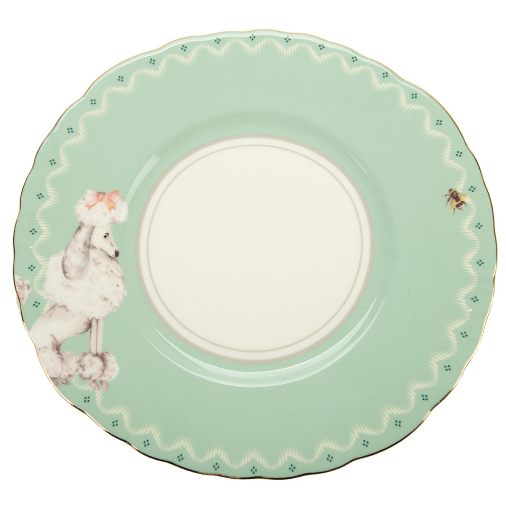 Cake Plate 22cm Poodle