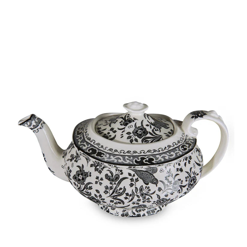 Teapot, Black Regal Peacock