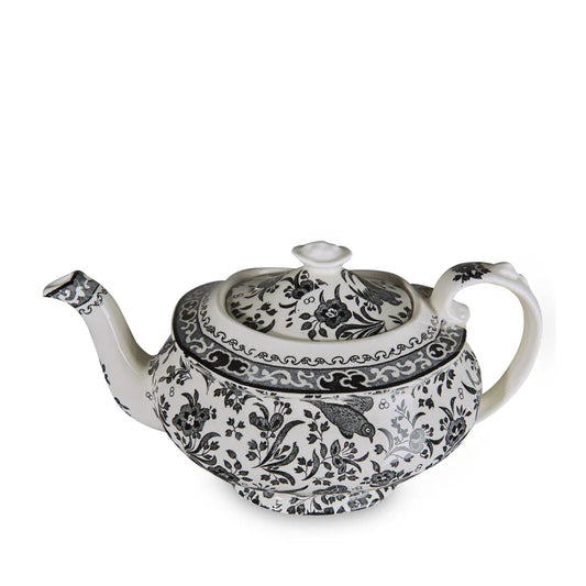Teapot, Black Regal Peacock